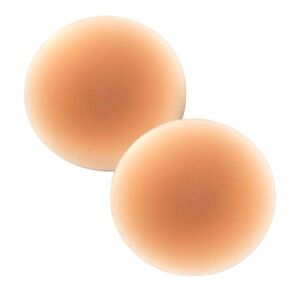 Seamless Nude Silicone Reusable Nipple Covers (Caramel Brown)